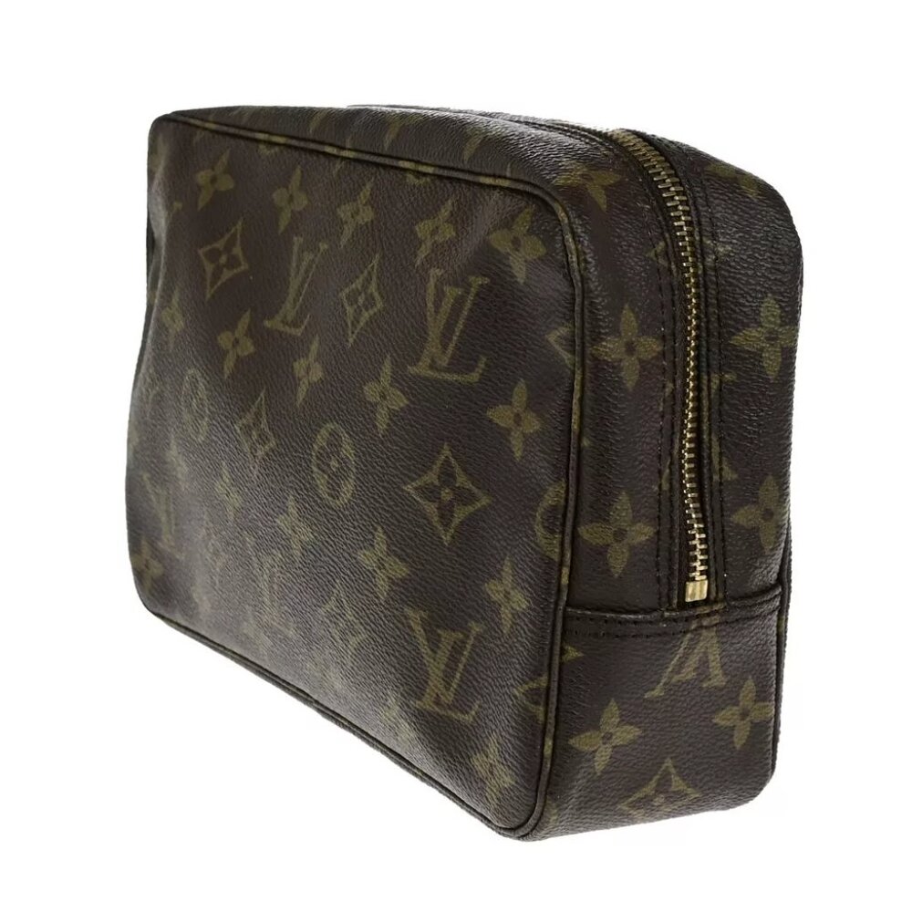 LOUIS VUITTON Trousse Toilette 23 Clutch Hand Bag Monogram Brown - Picture 13 of 14